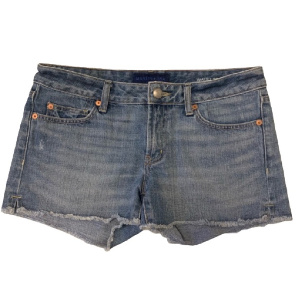 Martin + OSA Raw Hem Denim Shorts